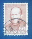 Stamps Denmark -  Christen Mikkelsen Kold (1816-1870) Educador - Aniversario de su nacimiento, 1819-1966