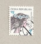 Stamps Czech Republic -  Cabeza femenina