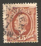Stamps Sweden -  oscar II, rey de suecia y de noruega