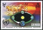 Stamps : America : Grenada :  WMO Emblema