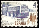 Stamps Spain -  Utilice transportes públicos. Autobus