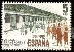 Stamps Spain -  Utilice transportes públicos. Metro
