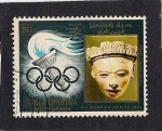 Stamps Asia - Saudi Arabia -  XIX Olimpiadas-Mexico 1968