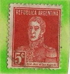 Sellos de America - Argentina -  Gral. Jose de San Martin