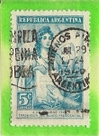 Stamps : America : Argentina :  Trasmicion del Mando Presidencial