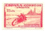 Stamps : Europe : Spain :  XIX Centenario Virgen del Pilar