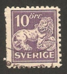 Sellos de Europa - Suecia -  león de vasa