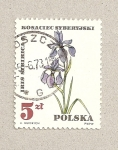 Sellos de Europa - Polonia -  Planta Iris sibirica