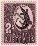 Stamps Australia -  cocodrilo