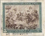 Stamps : America : Chile :  sesquncentenario de la batalla of rancagua 1814-1964