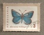 Stamps : Europe : Bulgaria :  Mariposa Lycaena meleager