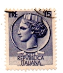 Stamps : Europe : Italy :  SERIES-1953-54 Y 57