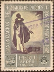 Stamps : America : Peru :  Canonización de Martín de Porres. Roma 6 mayo de 1962.