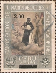 Stamps Peru -  Canonización de Martín de Porres. Roma 6 mayo de 1962.