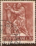 Stamps Vatican City -  Serie El Trabajo de la Gente: Escultura (relieve en bronce)