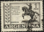 Stamps Argentina -  Inauguración del Monumento al Libertador General San Martín en el Parque del Oeste en Madrid.