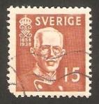 Stamps Sweden -  rey gustave V