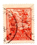 Stamps : Europe : Yugoslavia :  1945--PARTISANS...