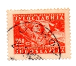 Stamps Yugoslavia -  1947--CENTENARIO del FILOSOFO Y POETA NACIONAL-VUARK KARADZIC