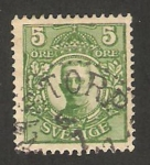 Stamps Sweden -  gustave V