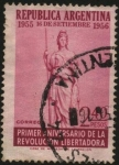 Stamps Argentina -  Primer aniversario de la revolución libertadora de la República Argentina. 