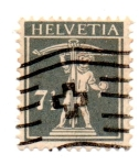 Sellos de Europa - Suiza -  -HELVETIA-1909-WALTER TELL