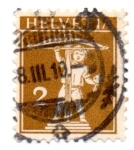 Stamps Switzerland -  -HELVETIA-1909-WALTER TELL