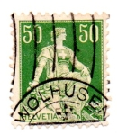 Stamps Switzerland -  1907-HELVETIA-1917