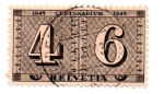 Stamps : Europe : Switzerland :  -1943-CENTENARIO del TIMBRE de ZURICH