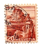 Sellos de Europa - Suiza -  -IGLESIA de CASTAGNOLA-1938