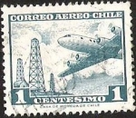 Sellos de America - Chile -  CORREO AEREO CHILE - TORRES