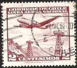 Stamps Chile -  LINEA AEREA NACIONAL - TELEFERICO