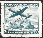 Stamps Chile -  LINEA AEREA NACIONAL - PORTADA DE ANTOFAGASTA