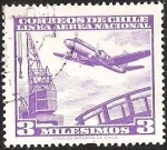 Sellos de America - Chile -  LINEA AEREA NACIONAL - GRUA