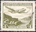 Stamps Chile -  LINEA AEREA NACIONAL - COSTAS