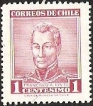 Stamps Chile -  PROCERES - FRANCISCO PINTO.