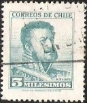 Stamps Chile -  PROCERES - MANUEL BULNES.