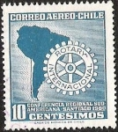 Stamps Chile -  ROTARY INTERNACIONAL - CONFERENCIA REGIONAL SUD AMERICANA