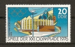Stamps Germany -  DDR / 21 Juegos Olimpicos de Montreal.
