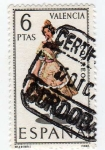 Stamps Spain -  Trajes Típicos. Valencia