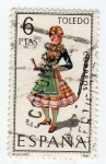 Stamps Spain -  Trajes Típicos. Toledo
