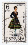 Stamps Spain -  Trajes Típicos. Burgos