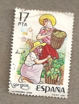 Stamps Spain -  La vendimia de Jérez