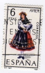 Stamps Spain -  Trajes Típicos. Avila