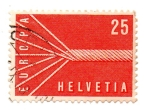 Stamps Switzerland -  --EUROPA-1957