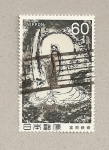 Stamps Japan -  Dama y espejo