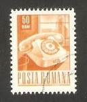 Stamps Romania -  un teléfono