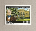 Sellos de Europa - Italia -  150 Aniv. de la provincia de Milán