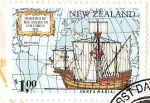 Stamps New Zealand -  SIGHTING OF THE AMERICAS CLUMBUS