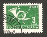 Stamps Romania -  corneta postal